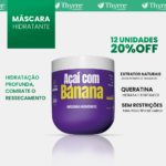 Máscara Açaí Com Banana 500g - Thyrre Cosmetics